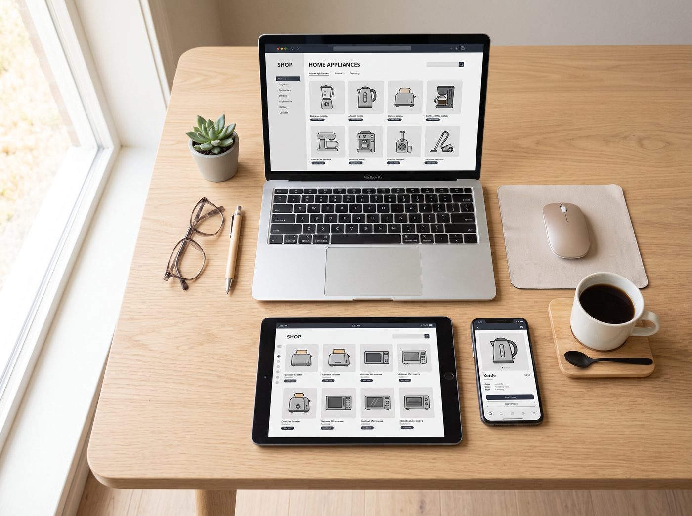 온라인 쇼핑몰 운영 화면